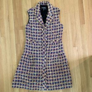 Chanel tweed dress size 36